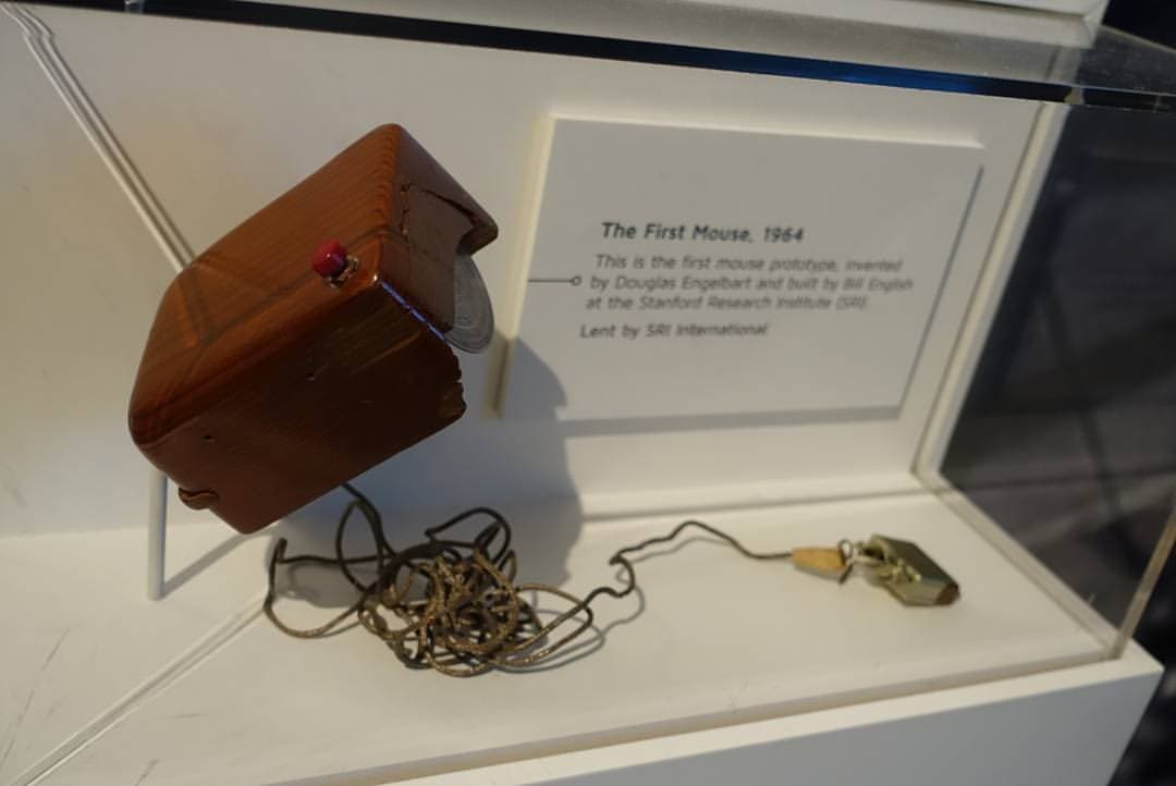 The first mouse prototype, invented by Douglas Engelbart and built by Bill English in 1964.